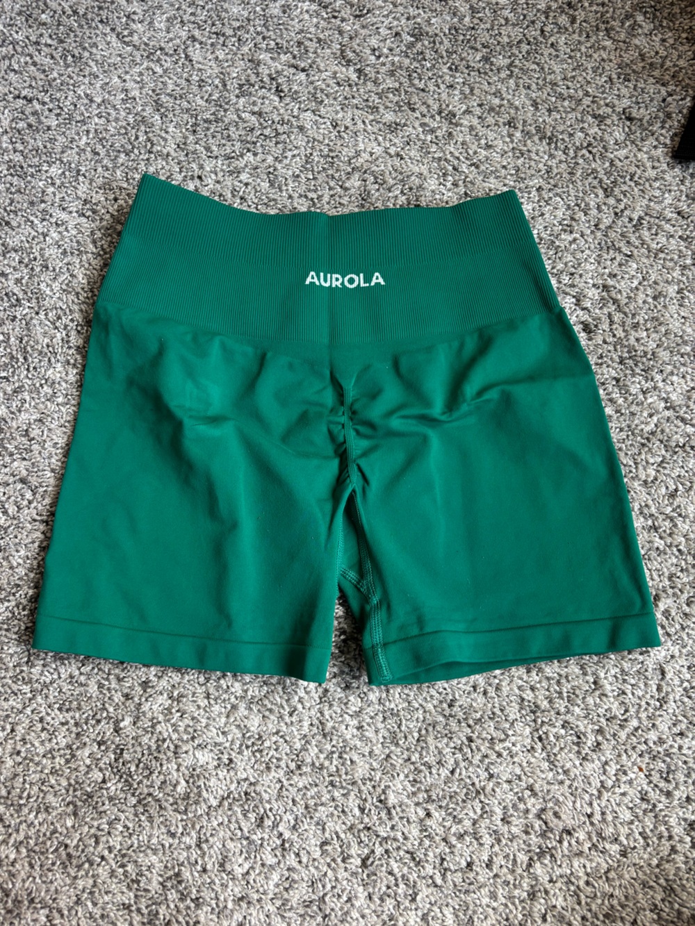 Aurola green Gym Shorts
